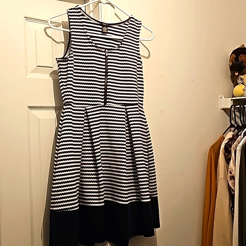 Blue & White Dress